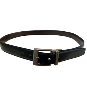 Genuine Leather Black Blet with Silver buckle